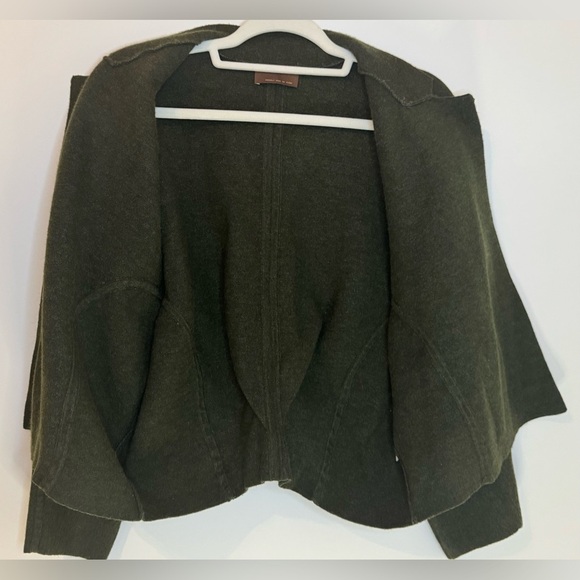 NEW Kerisma Viscose/Angora Blend Olive Green Dolman Sleeve Cardigan Size M/L - Picture 6 of 8